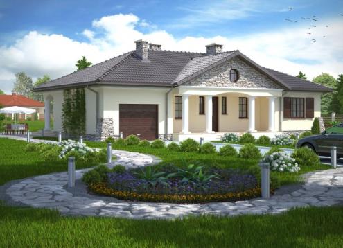 № 1073 Купить Проект дома Лидвинов. Закажите готовый проект № 1073 в Саратове, цена 47016 руб.