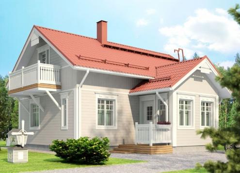 № 1162 Купить Проект дома Карелия 67. Закажите готовый проект № 1162 в Саратове, цена 24120 руб.