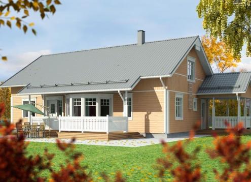 № 1182 Купить Проект дома Карелия 111-158. Закажите готовый проект № 1182 в Саратове, цена 39960 руб.