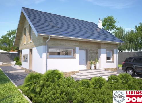 № 1344 Купить Проект дома Мерибель. Закажите готовый проект № 1344 в Саратове, цена 39434 руб.