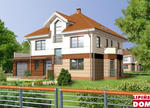 № 1444 Купить Проект дома Севилья. Закажите готовый проект № 1444 в Саратове, цена 54400 руб.