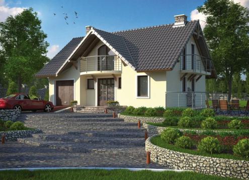 № 1571 Купить Проект дома Садогора. Закажите готовый проект № 1571 в Саратове, цена 41796 руб.