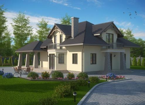 № 1617 Купить Проект дома Бабимост. Закажите готовый проект № 1617 в Саратове, цена 62316 руб.
