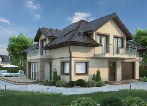 № 1653 Купить Проект дома Сирень 3. Закажите готовый проект № 1653 в Саратове, цена 49075 руб.