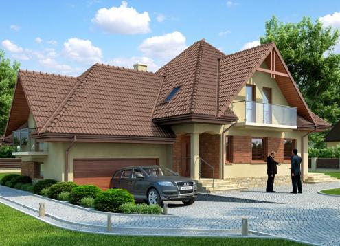 № 1654 Купить Проект дома Вереска 2. Закажите готовый проект № 1654 в Саратове, цена 53784 руб.