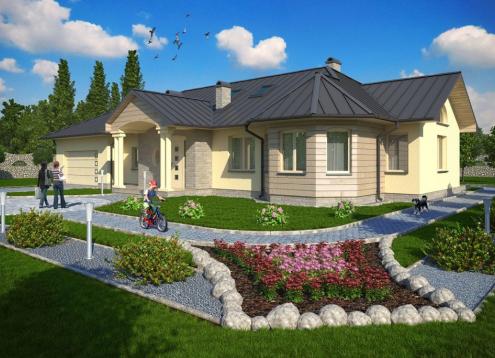 № 1659 Купить Проект дома Билкза. Закажите готовый проект № 1659 в Саратове, цена 75132 руб.
