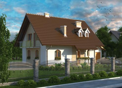№ 1661 Купить Проект дома Полесье. Закажите готовый проект № 1661 в Саратове, цена 49284 руб.