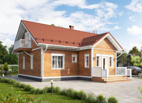 № 1673 Купить Проект дома Ателикоти 2-103А. Закажите готовый проект № 1673 в Саратове, цена 52920 руб.
