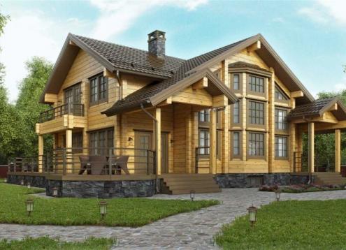 № 1728 Купить Проект дома ЕЛШ - 290. Закажите готовый проект № 1728 в Саратове, цена 60120 руб.