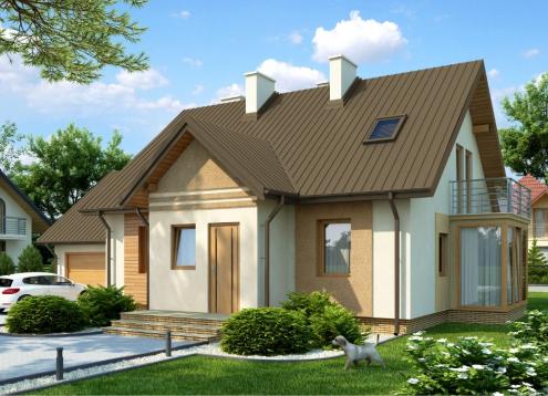 № 1814 Купить Проект дома Крокус. Закажите готовый проект № 1814 в Саратове, цена 47837 руб.